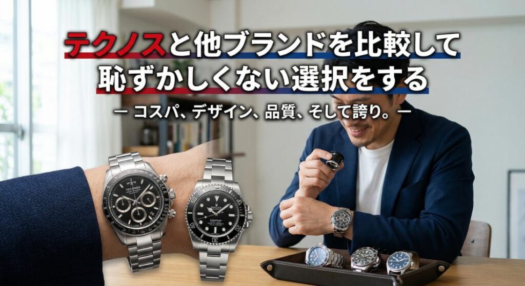 テクノスと他ブランドを比較して恥ずかしくない選択をする